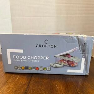 Crofton Food Chopper 8-piece kitchen tool 4 efficient vegetable preparation NWT